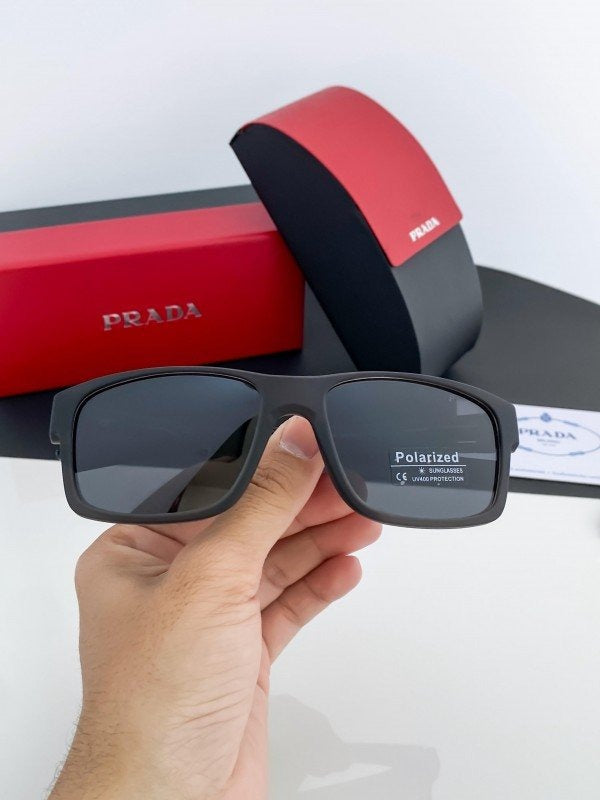 Prada Grey Black 9915 Sunglasses