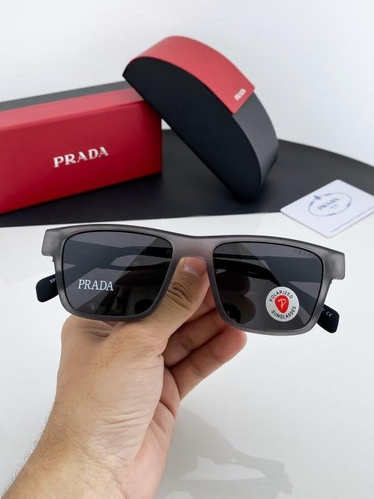 Prada Grey Black 144 Sunglasses