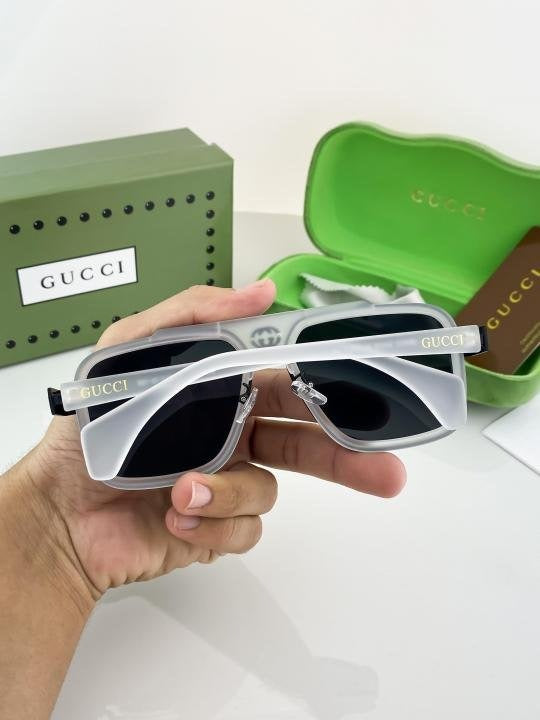 Gucci White Black 1295 Sunglasses