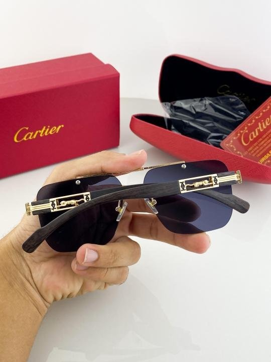 Cartier Gold Black 3120 Sunglasses