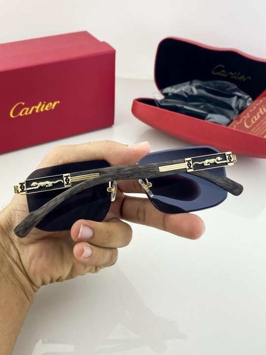 Cartier Gold Black 3116 Sunglasses