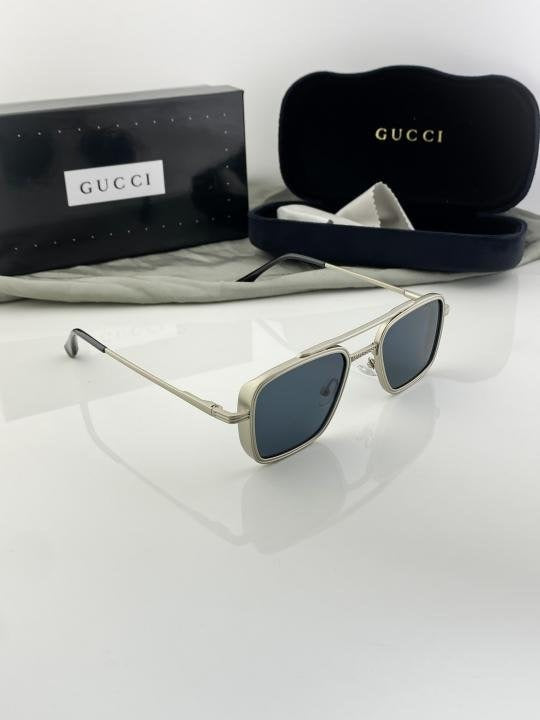 Gucci Silver Black 504 Sunglasses