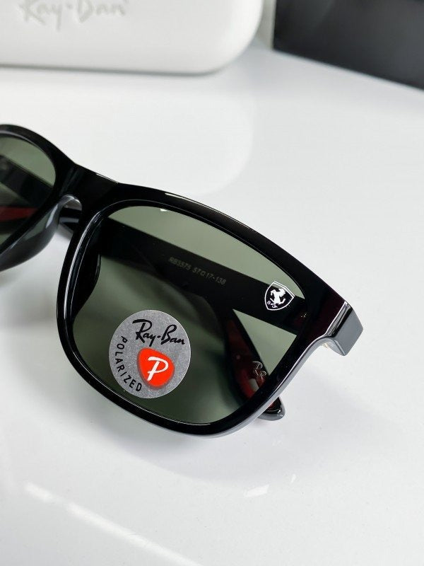RAYBAN BLACK GREEN 3575