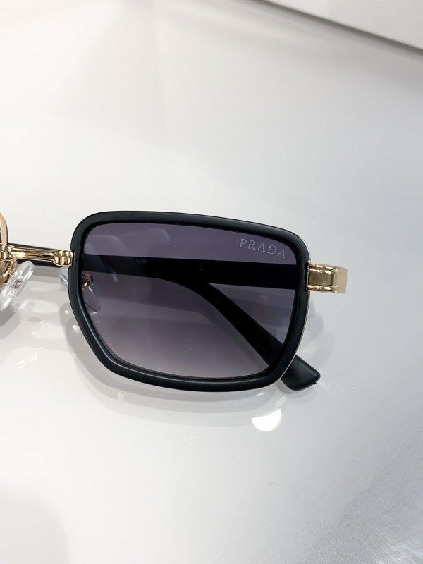 Prada Gold Black 64 Sunglasses