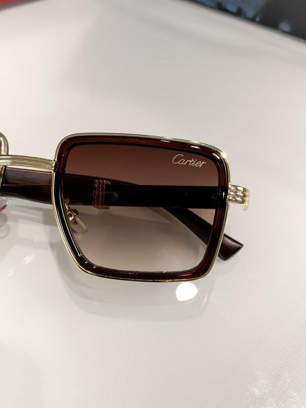 Cartier Brown Shaded 04725 Sunglasses