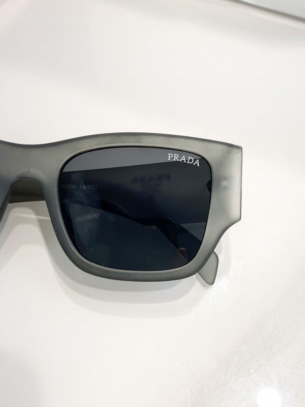 Prada Grey Black 61 Sunglasses