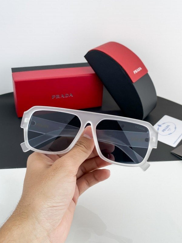 Prada White Black 22Y Sunglasses