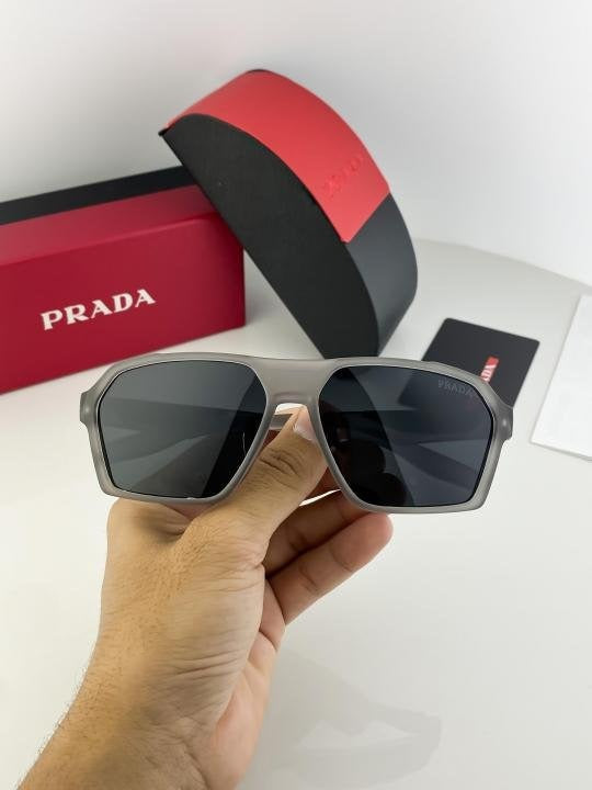 Prada Grey Black SP91 Sunglasses