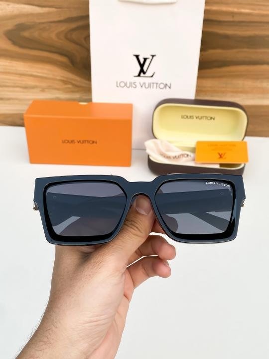 Louis Vuitton Gold Black 65N Sunglasses