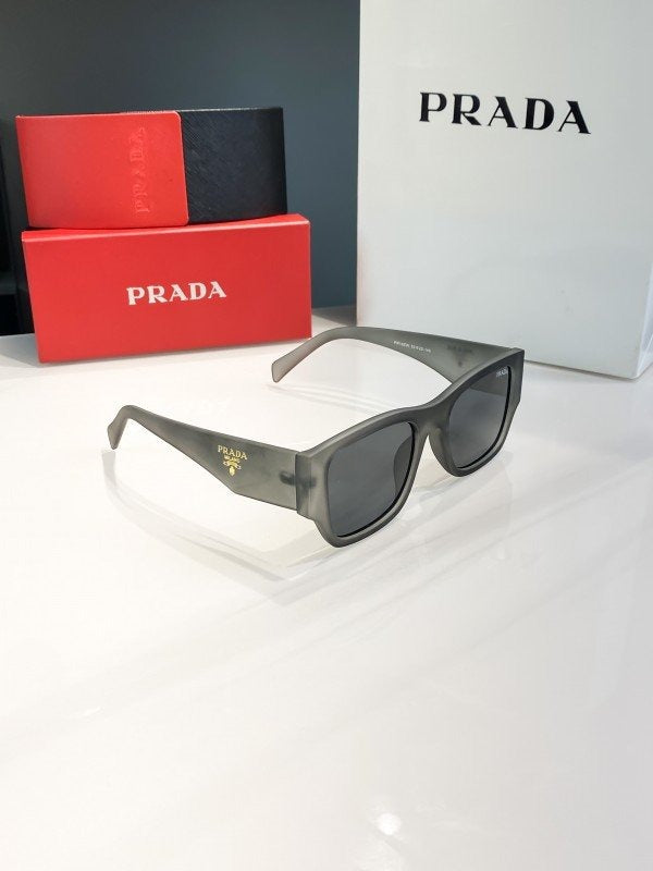 Prada Grey Black 61 Sunglasses