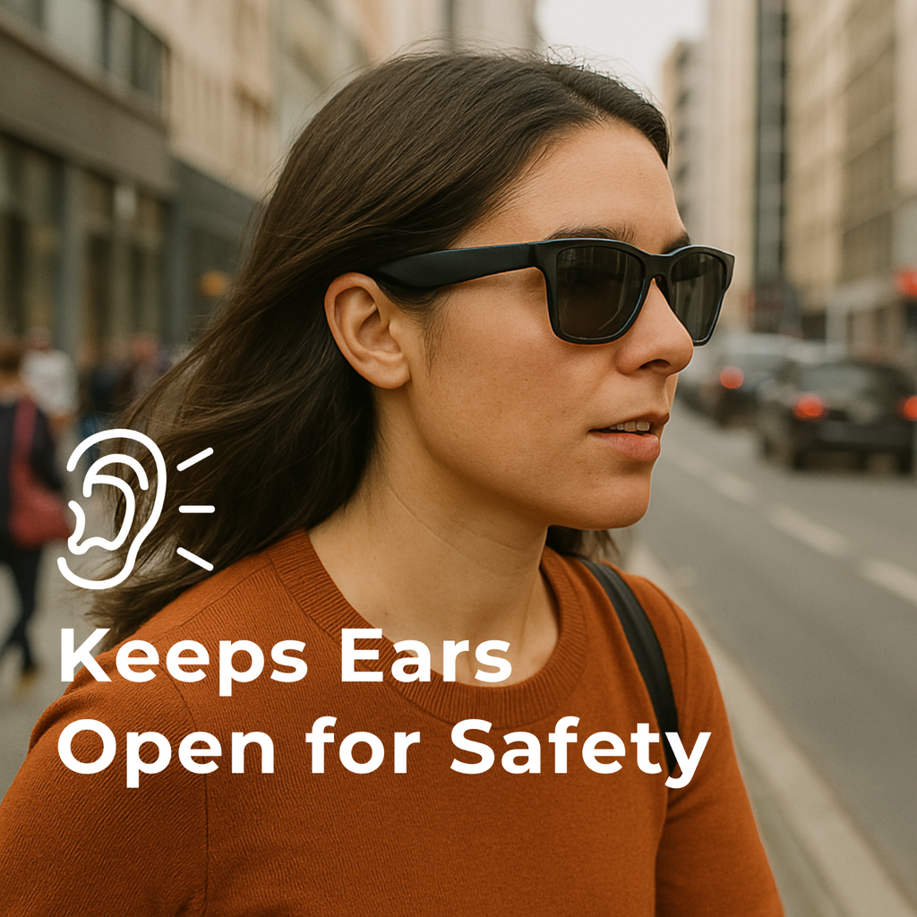 Smart Sunglasses Bluetooth Audio Sunglasses - Dual Stereo Speakers - iOS/Android