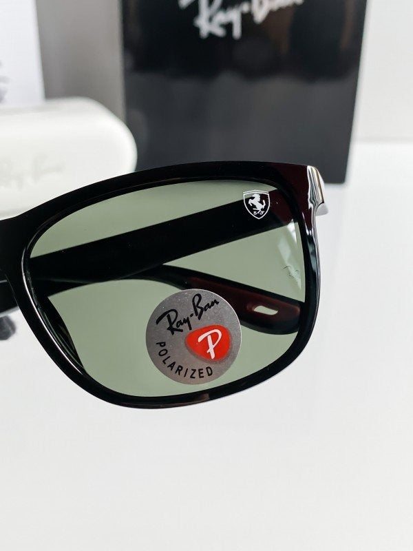RAYBAN BLACK GREEN 3575