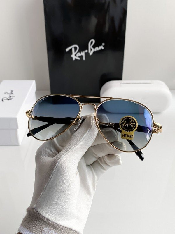 Rayban gold blue shade 3517