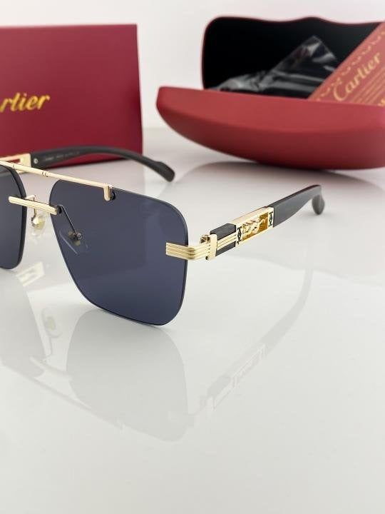 Cartier Gold Black 3120 Sunglasses