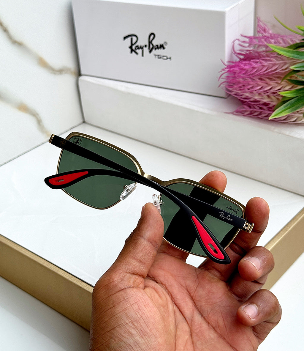 RB #7 METAL GOLD GREEN UV-400 SUNGLASSES kooda koon